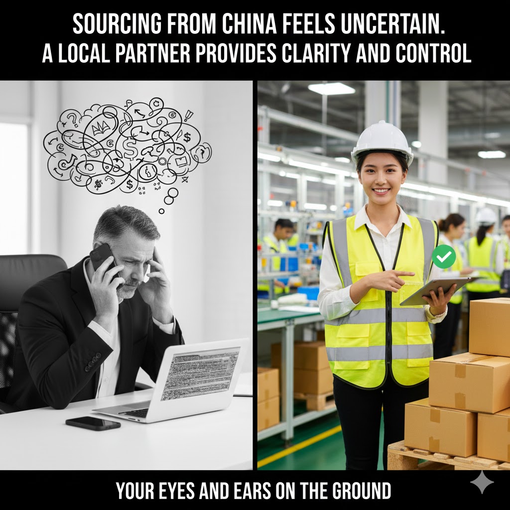 A person looking at a map of China with magnifying glass